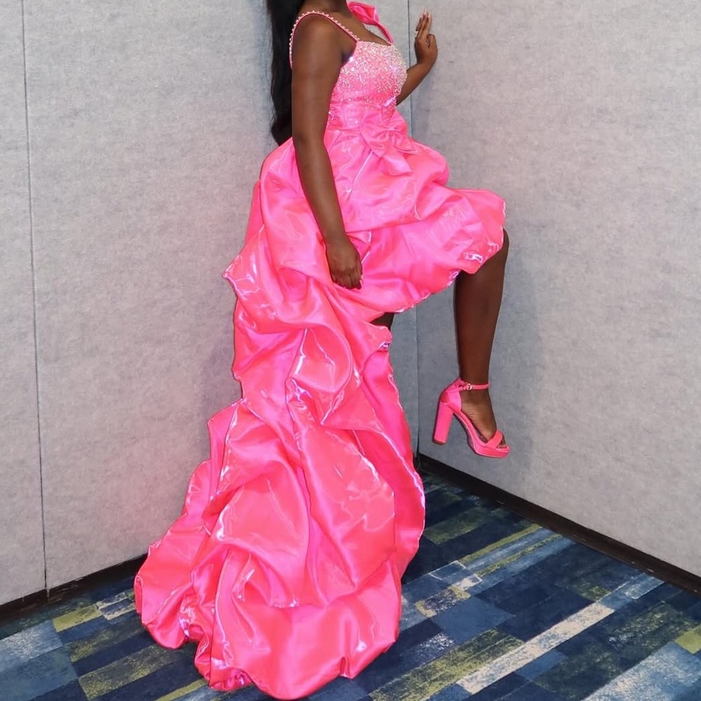 Elegant Pink Evening Gown